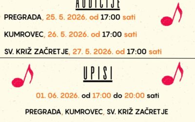 Glazbena škola Pregrada – Obavijest!