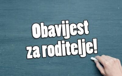 Obavijest za roditelje